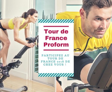 Participez de chez vous à la grande boucle sur le vélo biking Proform Tour de France !